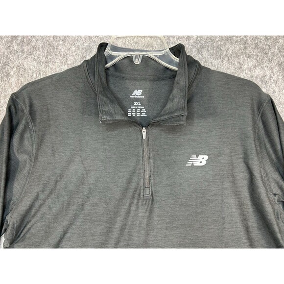 New Balance Women's 2XL Black Lightweight 1/4 Zip Pullover Slim Fit Fast Drying - Picture 2 of 10